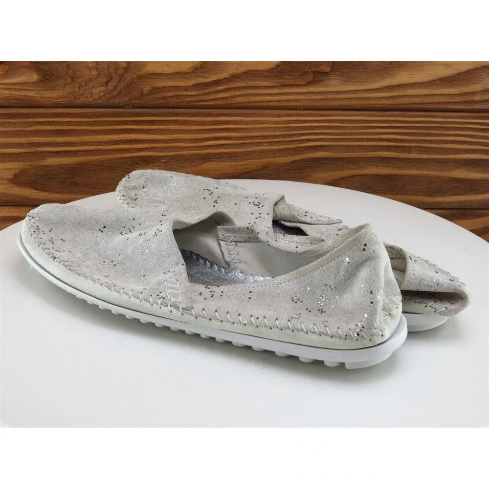 Aerobics Size 40‎ Ballet Shoes Gray Leather Women M